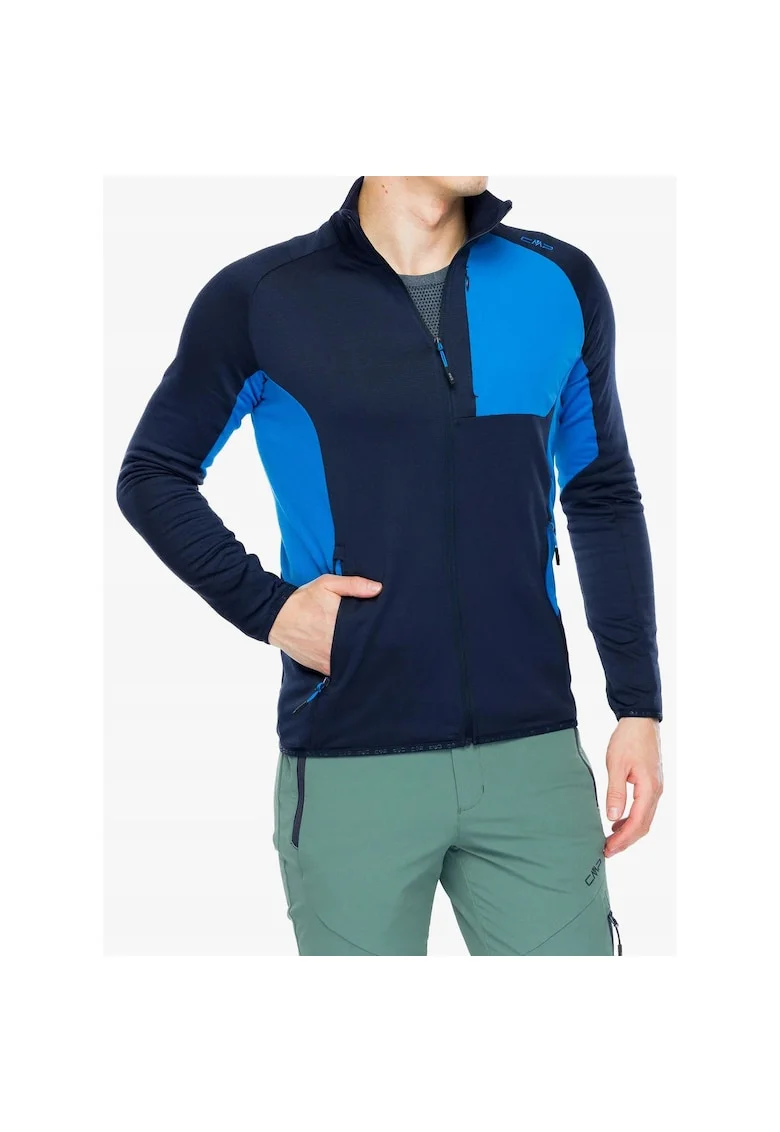 Jacheta sport barbati,  Fylox, negru-albastru, lana, poliester