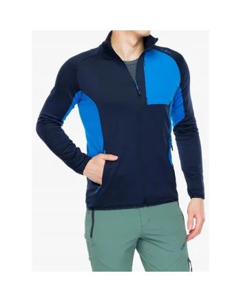 Jacheta sport barbati,  Fylox, negru-albastru, lana, poliester