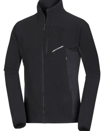 Fleece trekking barbati  Jedrzej, Negru