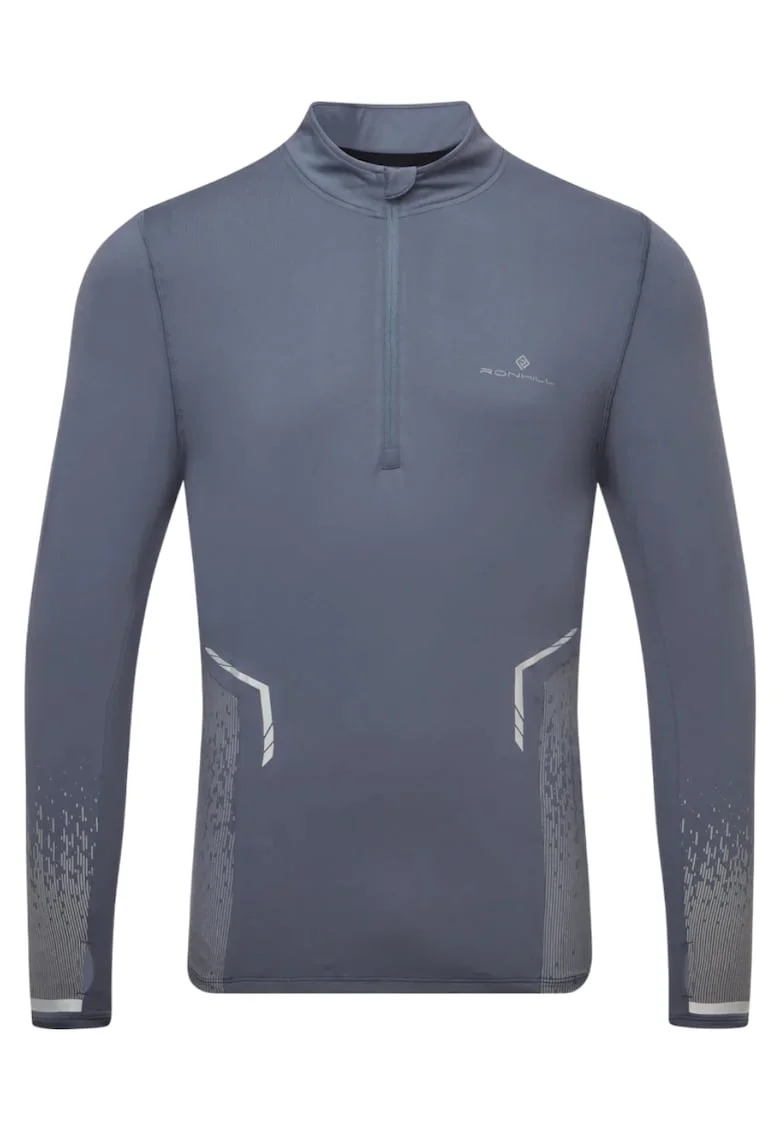 Jacheta alergare barbati  Tech Reflect 1/2 Zip FW 2025, Gri