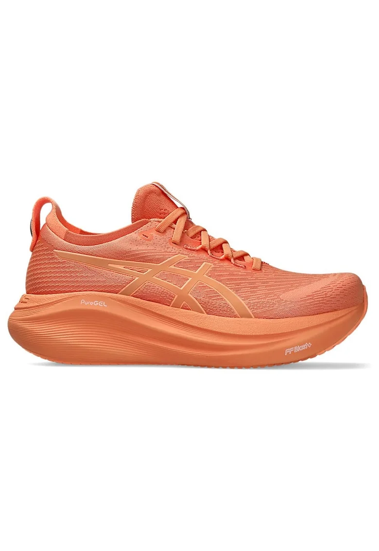 Pantofi sport dama  Gel-Nimbus 27 Lite-Show, amortizare, vizibilitate, portocaliu, plasa reciclata