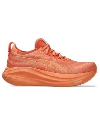 Pantofi sport dama  Gel-Nimbus 27 Lite-Show, amortizare, vizibilitate, portocaliu, plasa reciclata