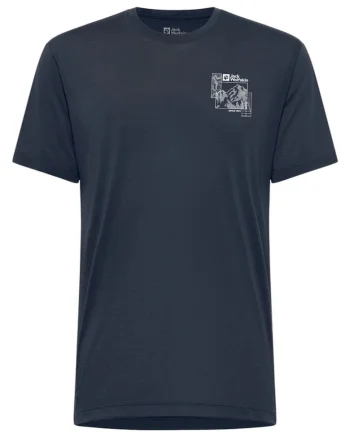 Tricou tehnic barbati  Vonnan Graphic SS 2025, Bleumarin