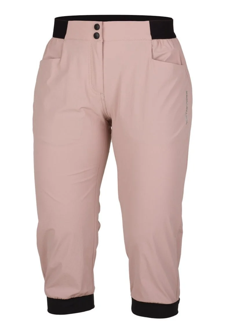 Pantaloni scurti 3/4 trekking dama  Nikki, Roz deschis