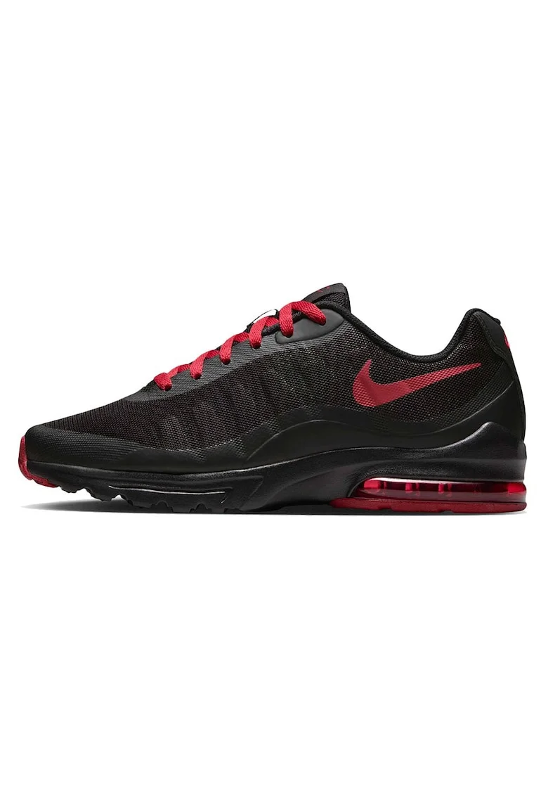 Pantofi sport Air Max Invigor cu insertii de plasa, Rosu/Negru
