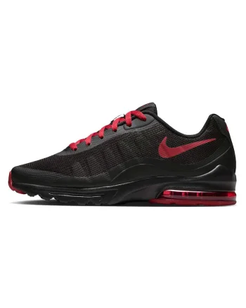 Pantofi sport Air Max Invigor cu insertii de plasa, Rosu/Negru