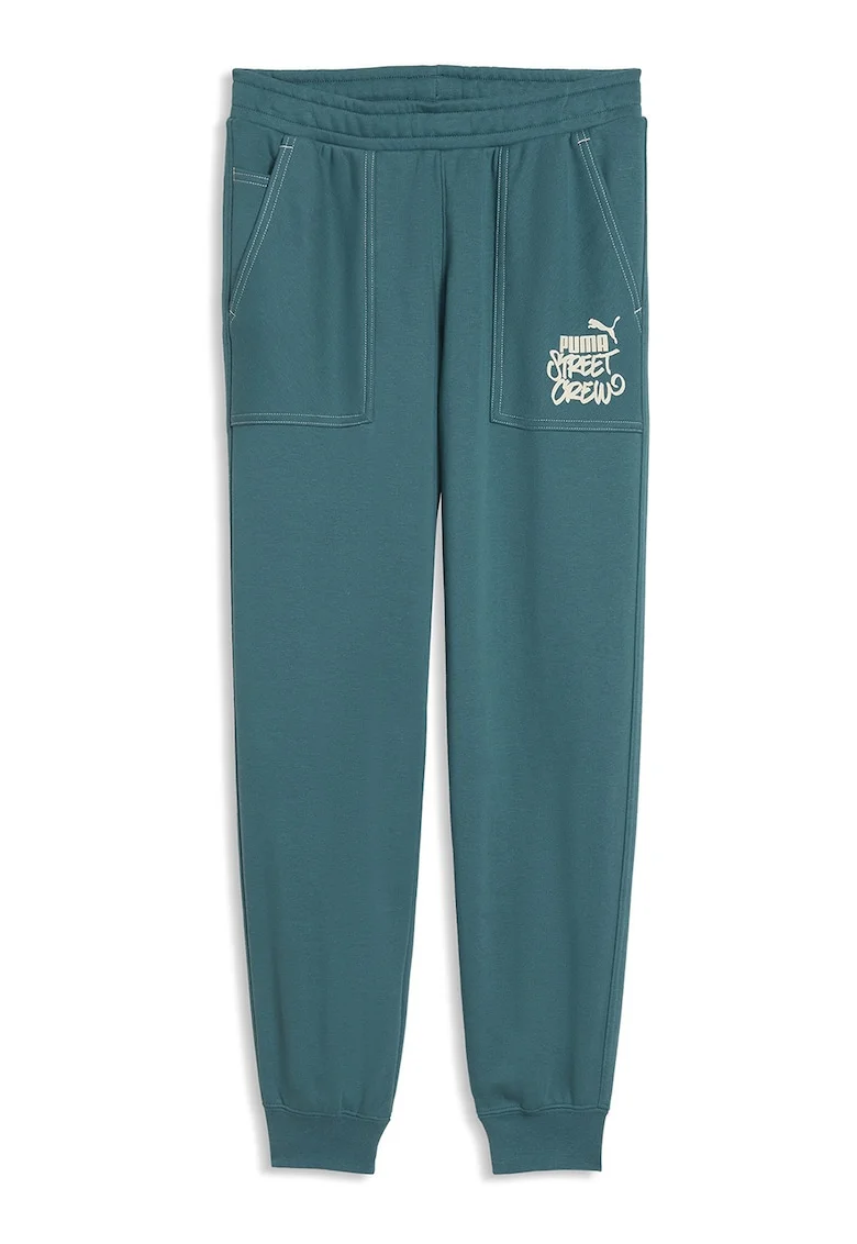 Pantaloni de trening relaxed fit cu talie elastica Mid 90s, Verde persan