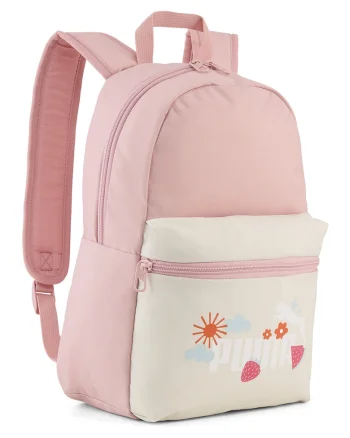 Rucsac mic cu fermoar PHASE CB, Roz prafuit/Bej deschis
