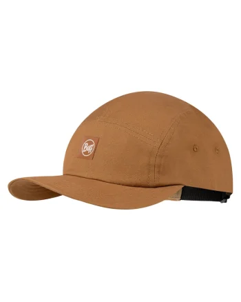 Sapca unisex  5 PANEL VENTURE, SOLID CAMEL culoare maro,