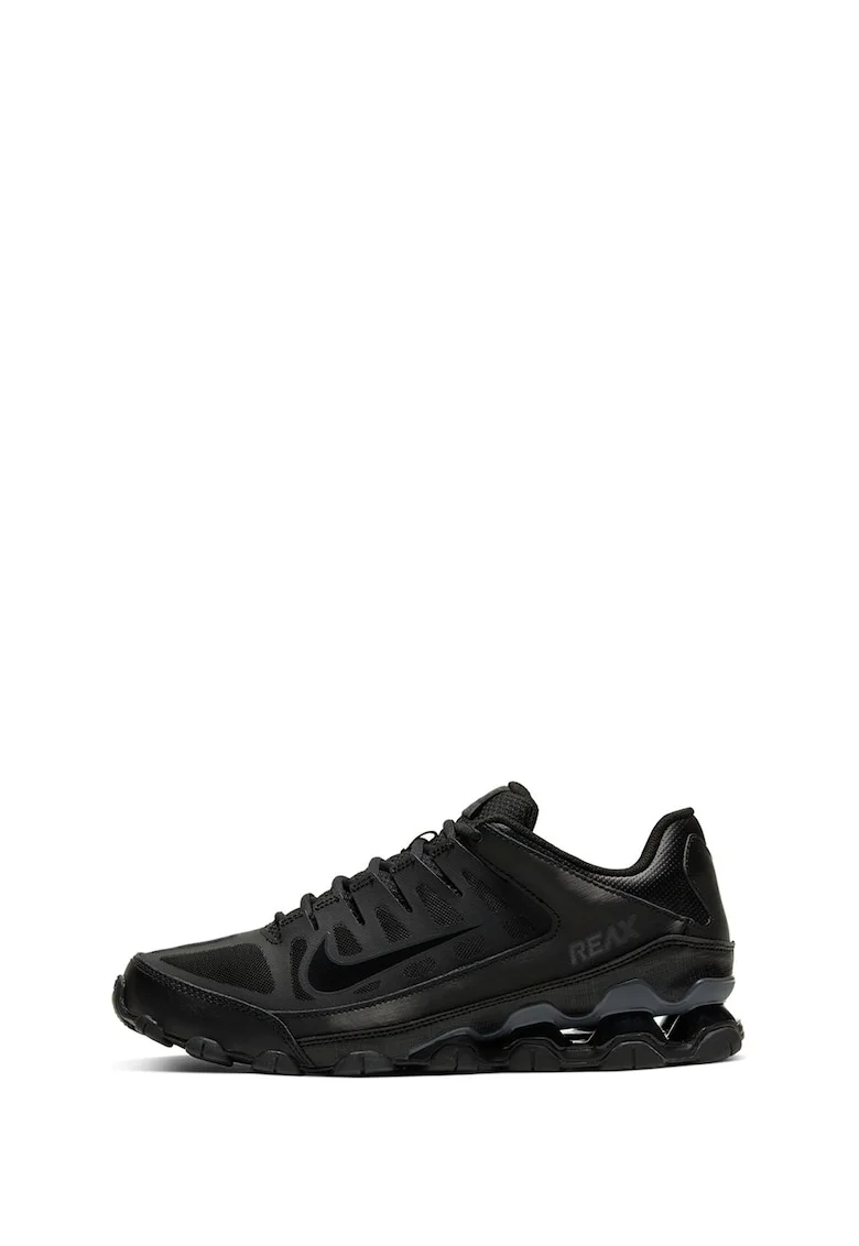 Pantofi Reax 8 TR cu insertii de piele pentru fitness, Onyx Black