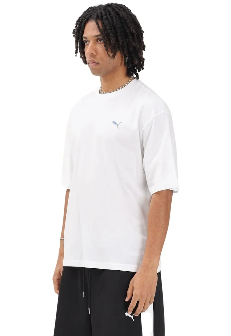 Tricou  Graphic Back 62196, Alb