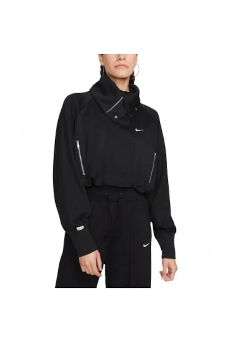 Jacheta dama  W NSW CLLCTN CROP TRK JKT, Poliester, Negru,