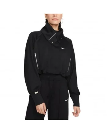 Jacheta dama  W NSW CLLCTN CROP TRK JKT, Poliester, Negru,