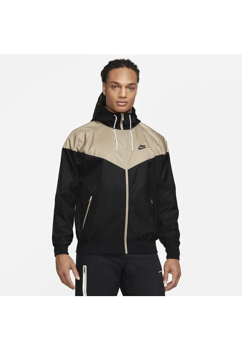 Jacheta barbati  M NK WVN LND WR HD JKT, Poliester, Negru, Negru