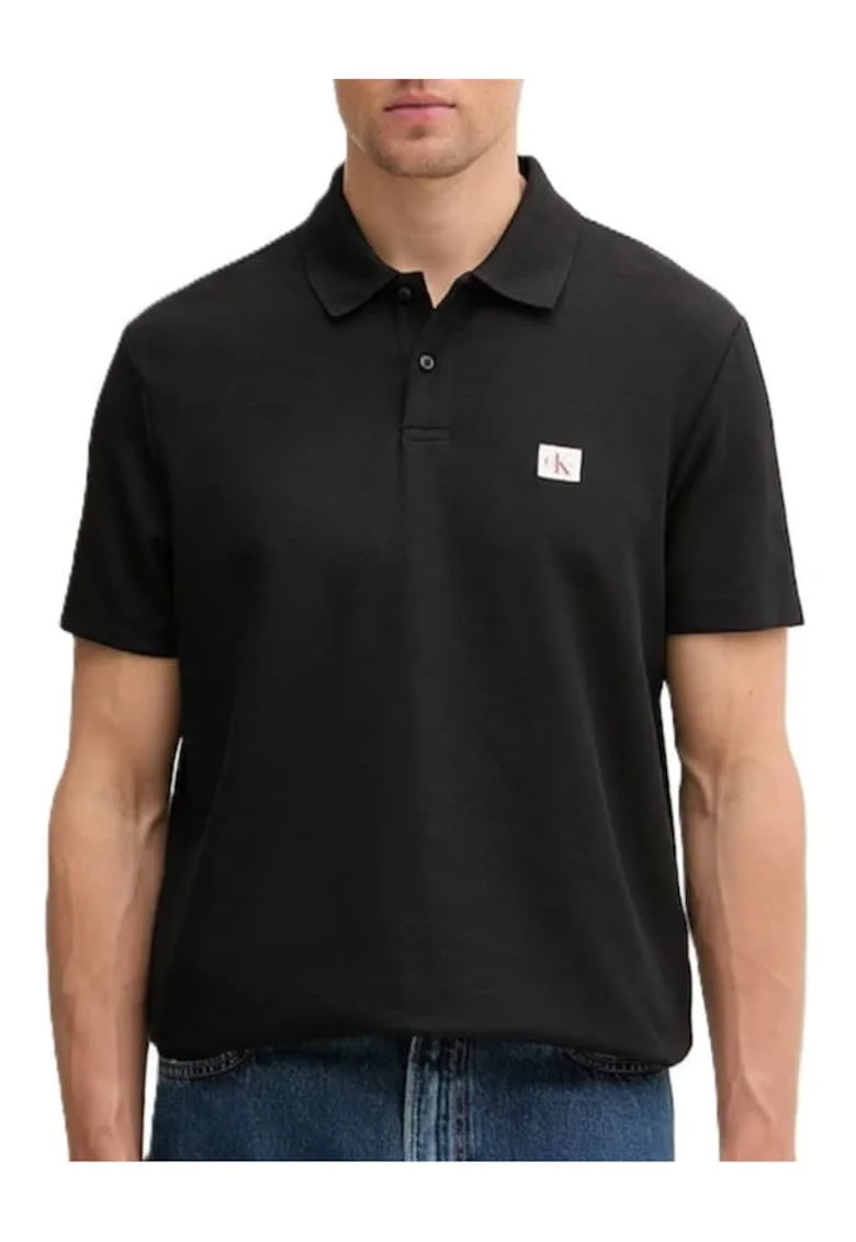 Tricou polo  SS MICRO WAFFLE CLASSIC BADGE PO-LV04RG217G-UB1