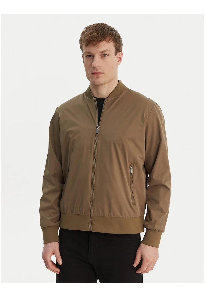 Jacheta bomber cu fermoar,