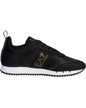 Pantofi sport  EA7 Black&White Carbon 49412, Alb/Auriu/Negru