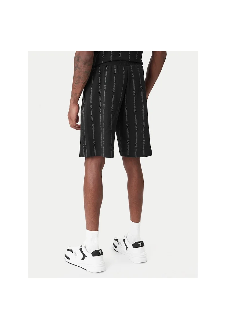 Pantaloni sport barbati,  negru, bumbac si poliester