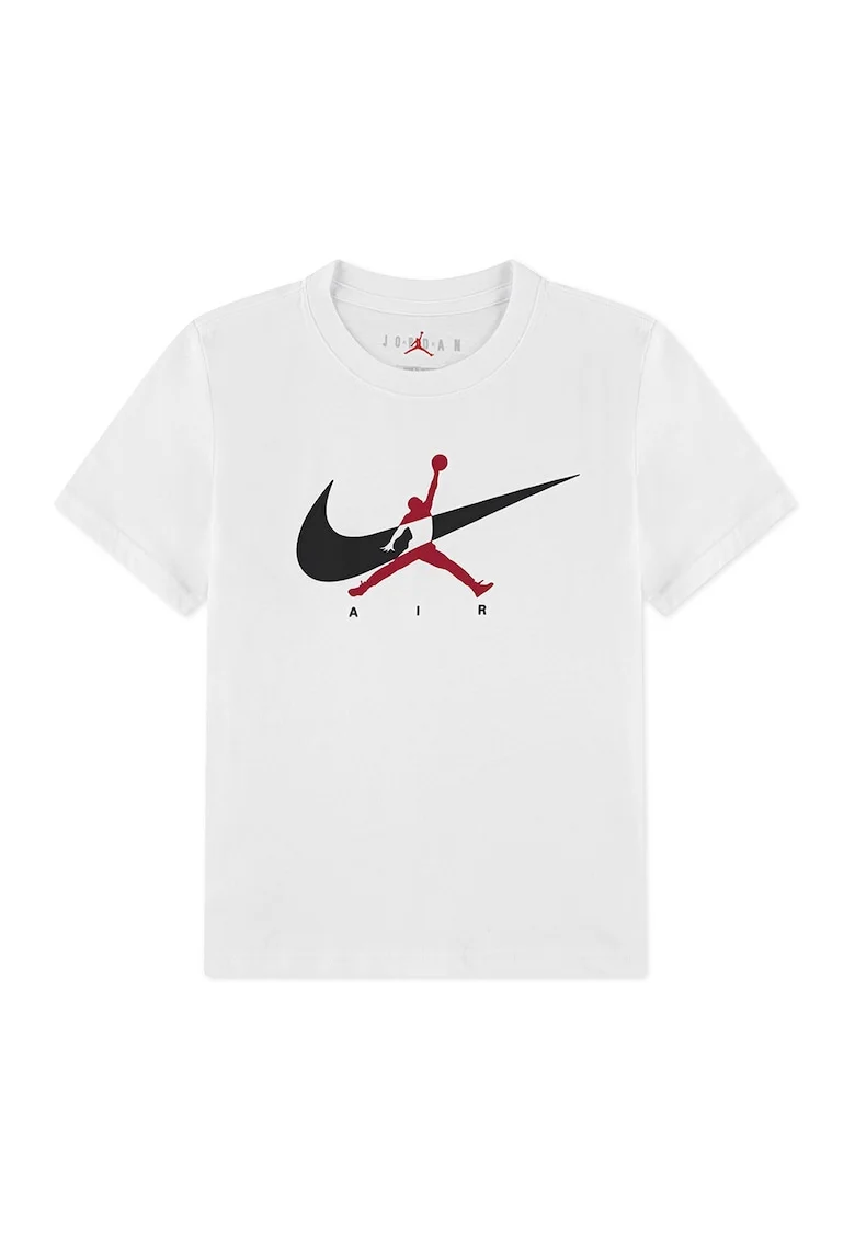 Tricou cu imprimeu grafic Jumpman Swoosh Intersection, Rosu/Negru stins/Alb optic