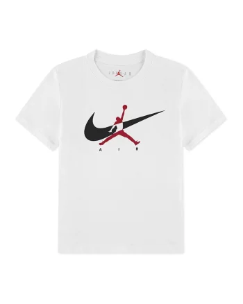 Tricou cu imprimeu grafic Jumpman Swoosh Intersection, Rosu/Negru stins/Alb optic