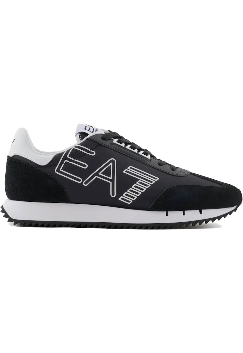 Pantofi sport  EA7 Black & White Vintage 40634, Alb/Negru