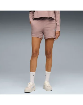Pantaloni scurti sport dama,  talie inalta, violet,