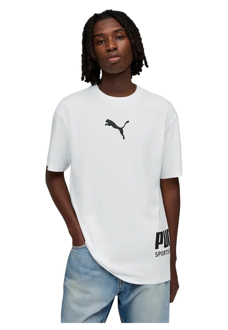 Tricou barbati  Sport Relaxed Graphic Tee, Alb