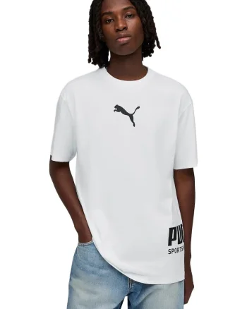 Tricou barbati  Sport Relaxed Graphic Tee, Alb