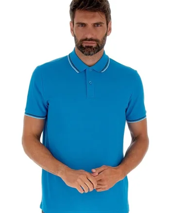 Tricou  Polo Classica I 219238-D6X, Barbati, Albastru