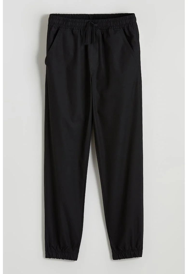 Pantaloni de trening cu snur de ajustare, Negru