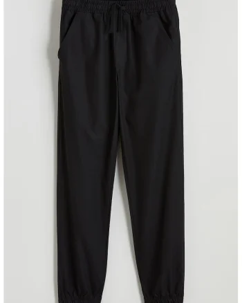 Pantaloni de trening cu snur de ajustare, Negru