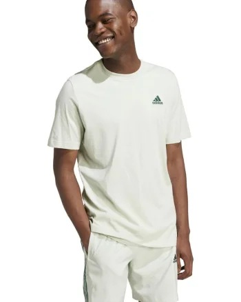 Tricou barbatesc  Essentials, bumbac, verde deschis, logo brodat