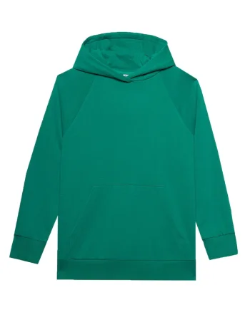 Hanorac dama  F0955 verde, bumbac si poliester, gluga nedetasabila, maneci raglan,