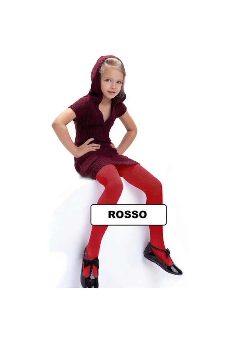 Dresuri copii vascoza colorati  Agatka 100 den, Rosu