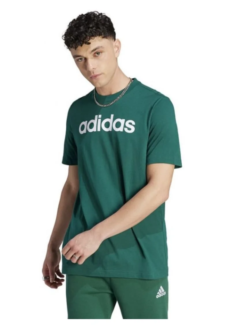 Tricou  bumbac, verde, lungime maneca scurta