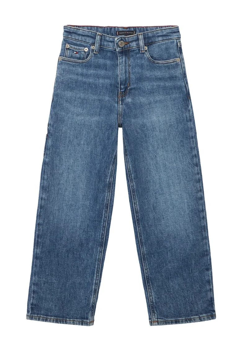 Blugi relaxed fit cu model uni