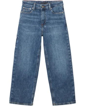 Blugi relaxed fit cu model uni
