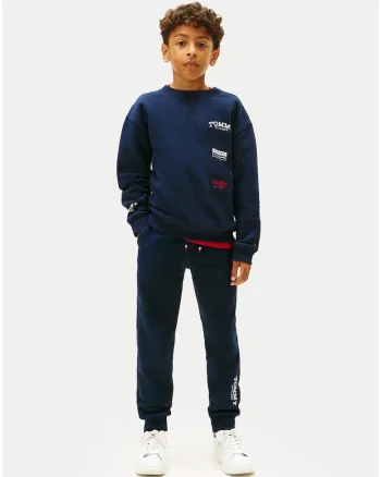 Pantaloni de trening regular fit cu detaliu logo