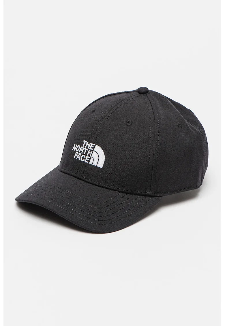 Sapca unisex cu logo brodat, pentru trekking, Negru
