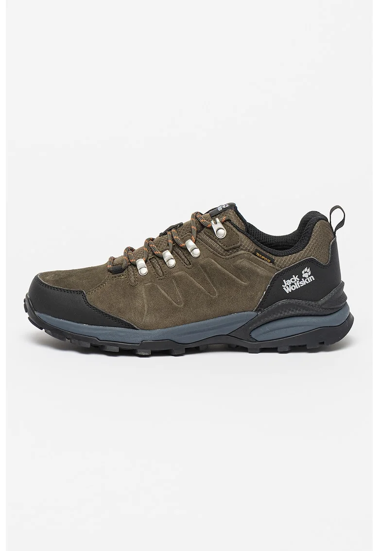 Pantofi de piele intoarsa, pentru drumetii Refugio Texapore, Albastru inchis/Verde inchis