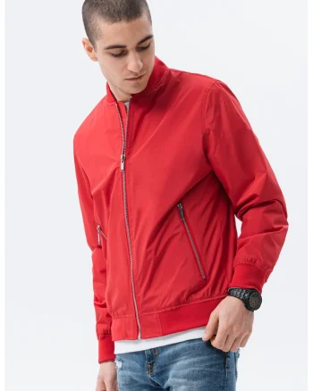 Jacheta bomber usoara, Rosu