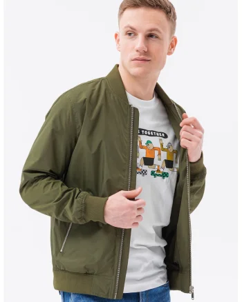 Jacheta bomber usoara, Kaki
