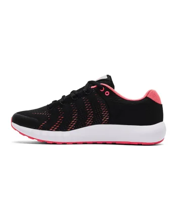 Pantofi cu insertii de plasa pentru alergare Micro G® Pursuit, Alb/Negru/Roz somon