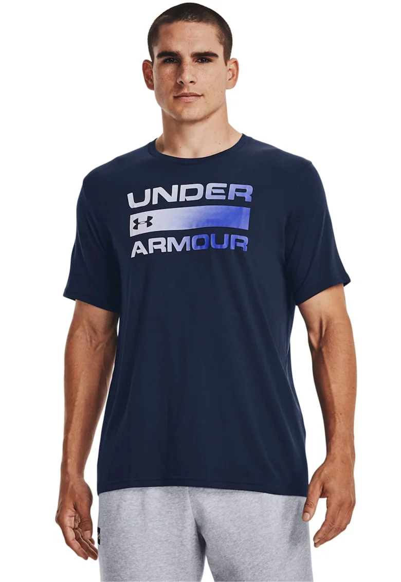 Tricou Team Issue, Gri inchis/Bleumarin