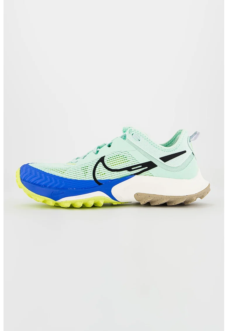 Pantofi low-top pentru alergare Air Zoom Terra Kiger 8, Galben/Albastru inchis/Verde menta