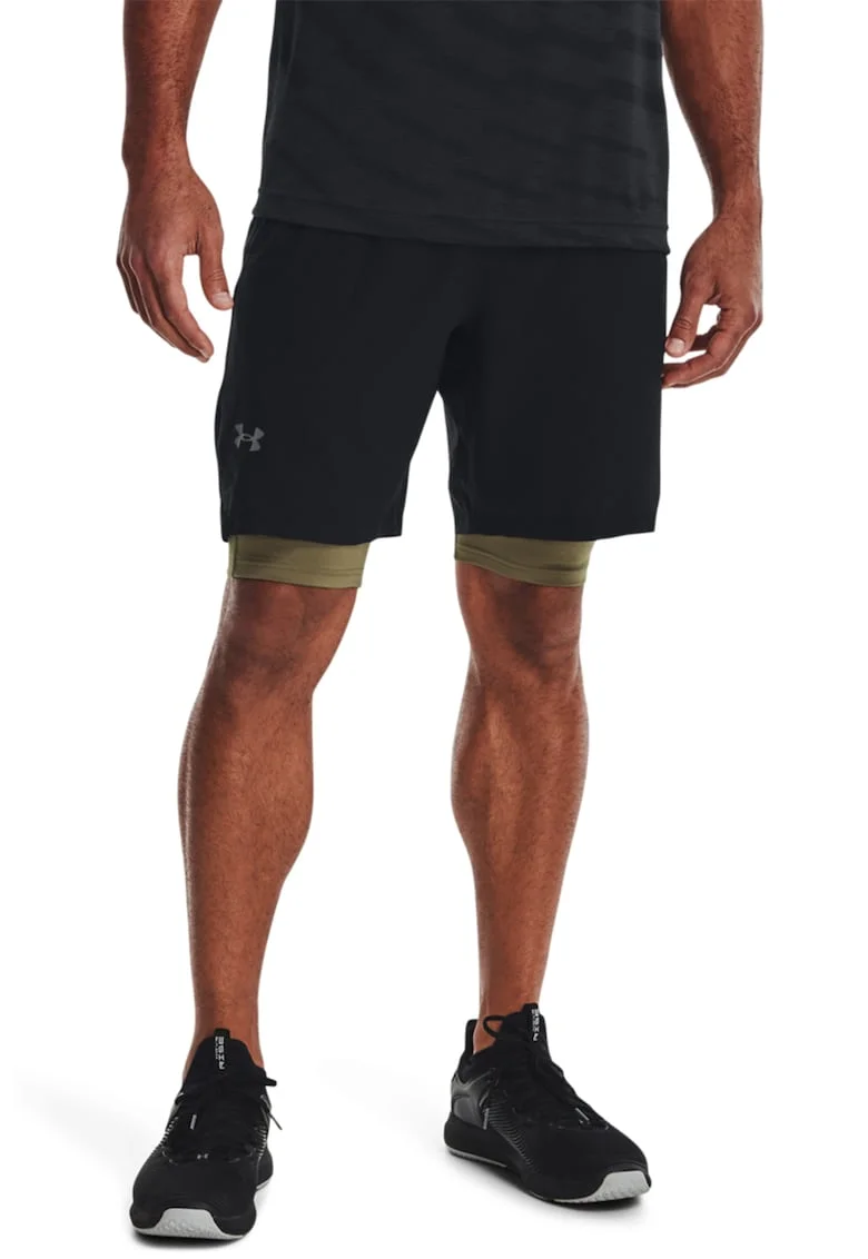 Pantaloni scurti cambrati , pentru fitness Vanish Woven, Negru