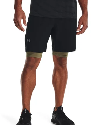 Pantaloni scurti cambrati , pentru fitness Vanish Woven, Negru
