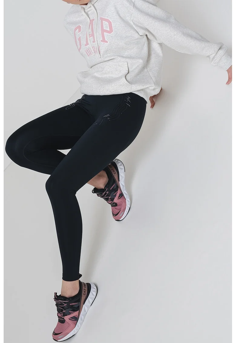 Colanti cu talie inalta pentru antrenament Exo Ultra, Negru