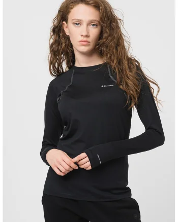 Bluza termica elastica cu maneci raglan pentru ski Heavyweight, Negru stins