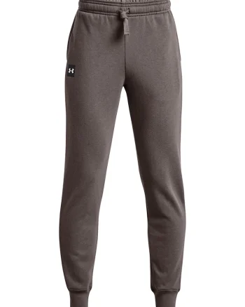 Pantaloni sport conici cu snur de ajustare pentru fitness Rival, Gri melange
